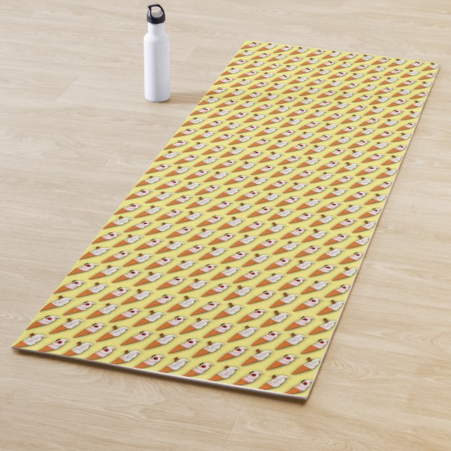 Strawberry or Vanilla?  Yellow Yoga Mat (In Situ)