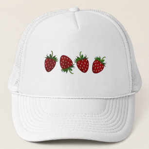Strawberry Panel Trucker Hat
