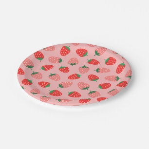 Strawberry Paper Plate