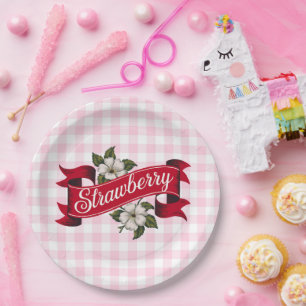 Strawberry Paper Plate