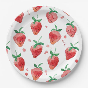 Strawberry Paper Plate