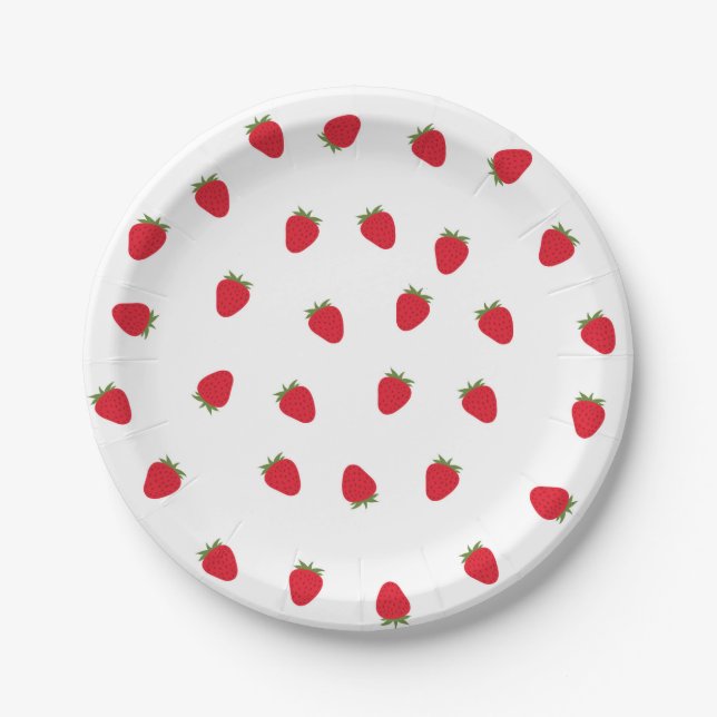 Strawberry Paper Plates (Front)