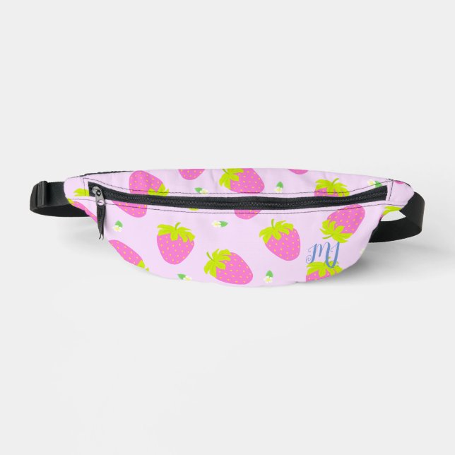 Strawberry Pastel Pink Fanny Pack (Front)