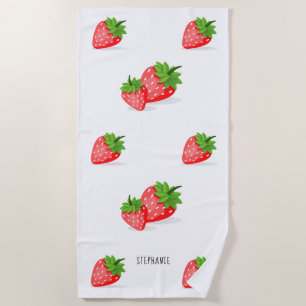 Strawberry Patch Beach Towel