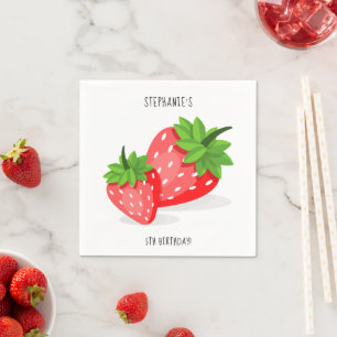 Strawberry Patch Napkin