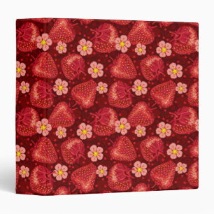 Strawberry Pattern 2 2 Binder