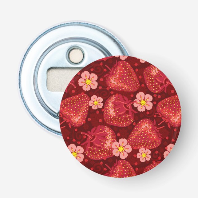 Strawberry Pattern 2 2 Bottle Opener (Front)
