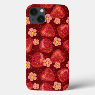 Strawberry Pattern 2 2 iPhone 13 Case
