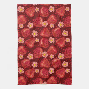 Strawberry Pattern 2 2 Kitchen Towel