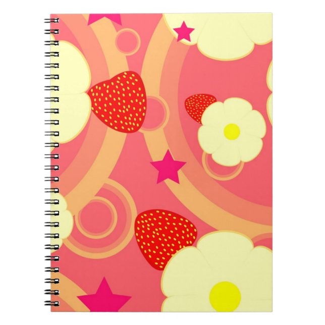 Strawberry Pattern 2 Notebook (Front)