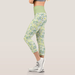 Strawberry pattern capri leggings