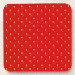 Strawberry Pattern Coaster
