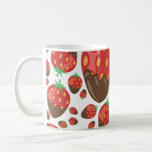 Strawberry pattern coffee mug