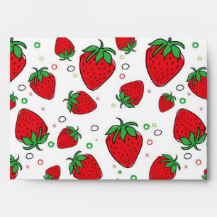 Strawberry pattern envelope