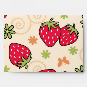Strawberry pattern envelope