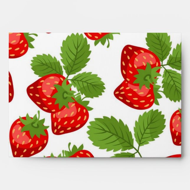 Strawberry pattern envelope (Front)
