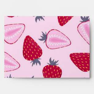Strawberry pattern envelope