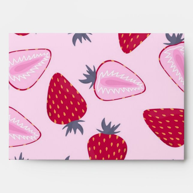 Strawberry pattern envelope (Front)