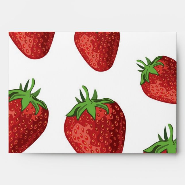 Strawberry pattern envelope (Front)