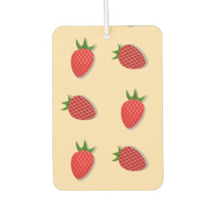 Strawberry pattern for fruit summertime good vibes air freshener