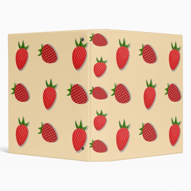 Strawberry pattern for fruit summertime good vibes binder (Background)