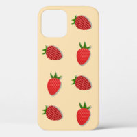 Strawberry pattern for fruit summertime good vibes