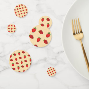 Strawberry pattern for fruit summertime good vibes confetti