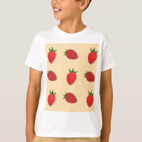 Strawberry pattern for fruit summertime good vibes