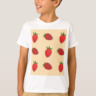 Strawberry pattern for fruit summertime good vibes T-Shirt