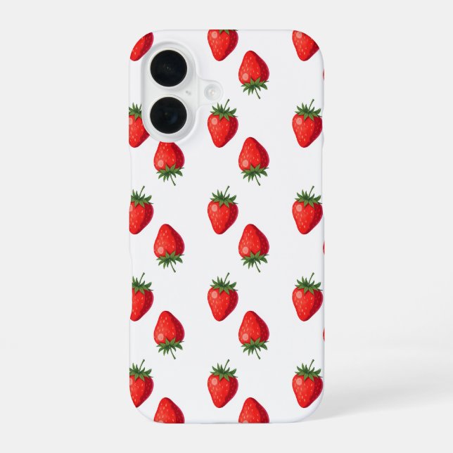 Strawberry Pattern iPhone Case (Back)