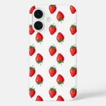 Strawberry Pattern iPhone Case