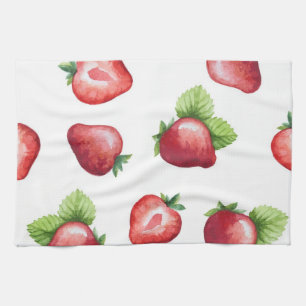 Strawberry pattern kitchen towel