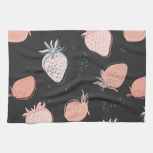 Strawberry pattern kitchen towel
