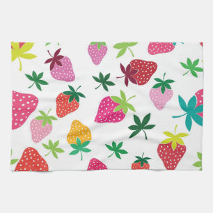 Strawberry pattern kitchen towel