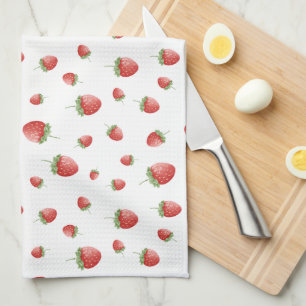 Strawberry Pattern Kitchen Towel