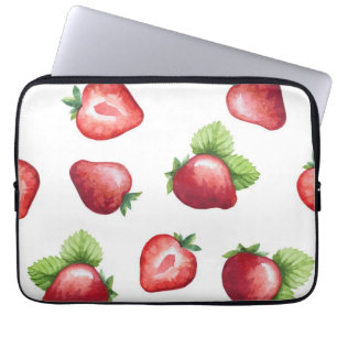 Strawberry pattern laptop sleeve