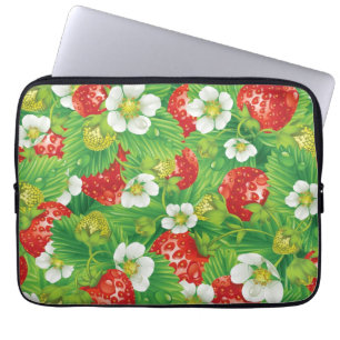Strawberry pattern laptop sleeve