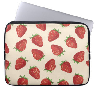 Strawberry pattern laptop sleeve