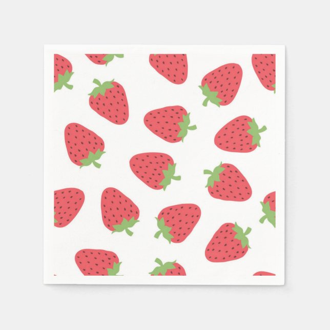 Strawberry pattern napkin (Front)