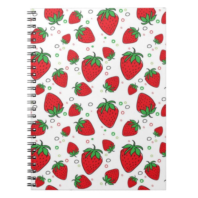 Strawberry pattern notebook (Front)