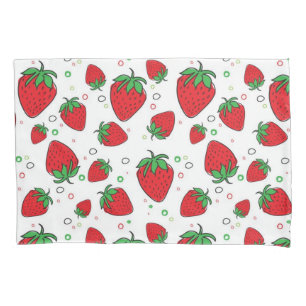 Strawberry pattern pillowcase