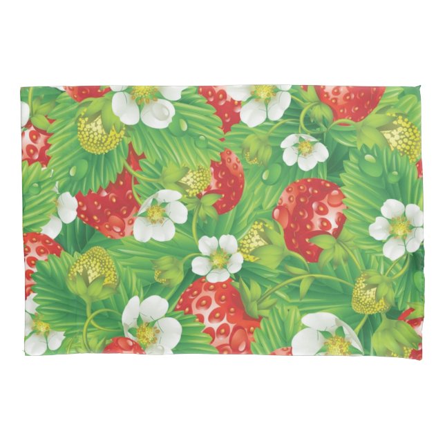 Strawberry pattern pillowcase (Front)
