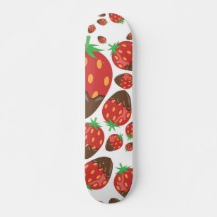 Strawberry pattern skateboard