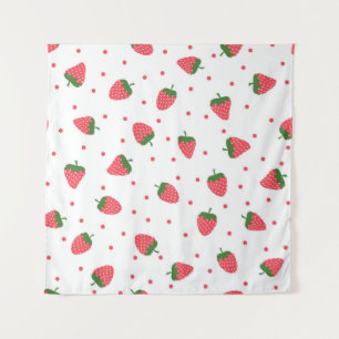 Strawberry pattern tapestry