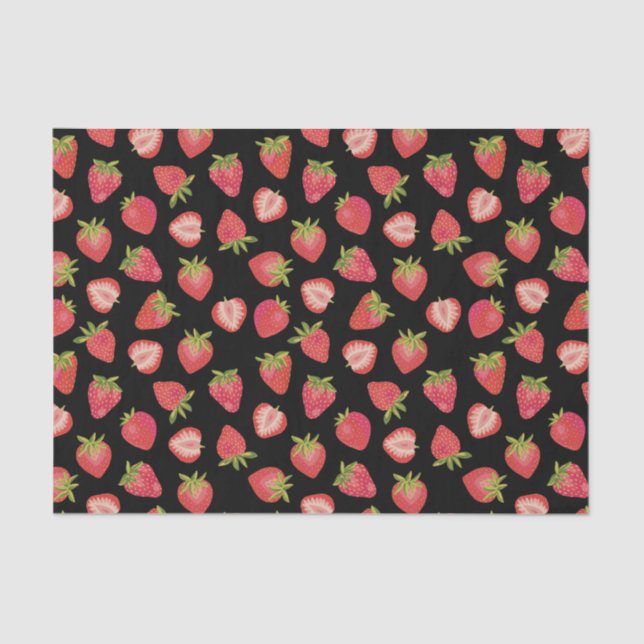 Strawberry Pattern Tissue Paper (Front)