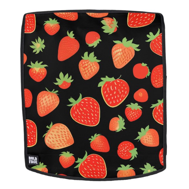 Strawberry patterns backpack (Removable Face)