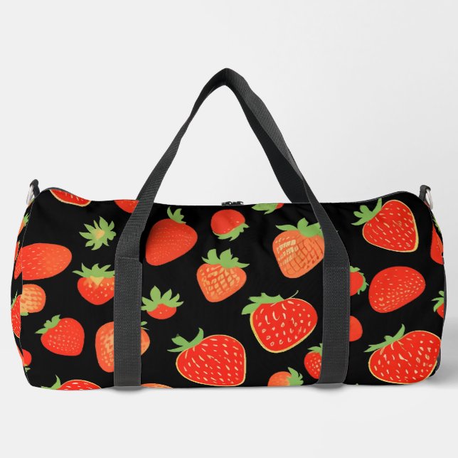 Strawberry patterns duffle bag (Front)
