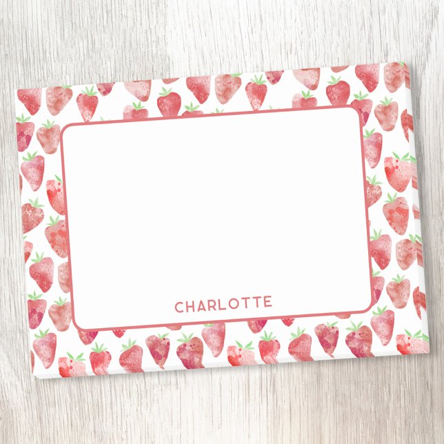 Strawberry Personalized Post-it Notes (Creator Uploaded)