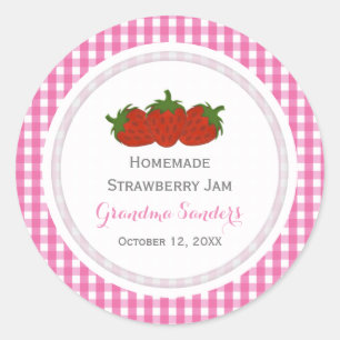 Strawberry Personalized Stickers