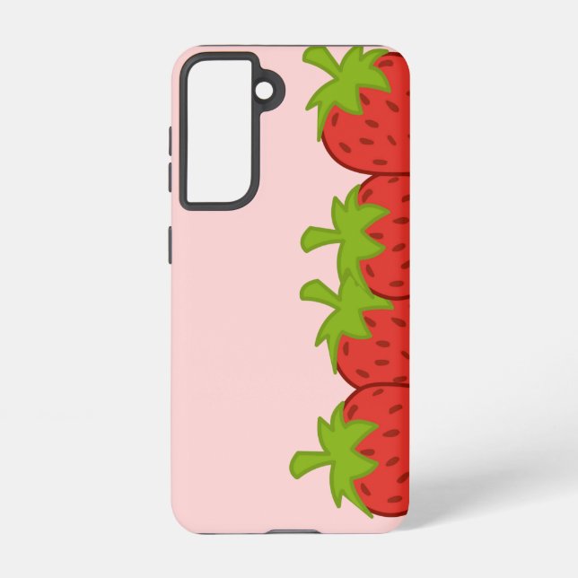 strawberry phonecase samsung galaxy s21 case (Back)